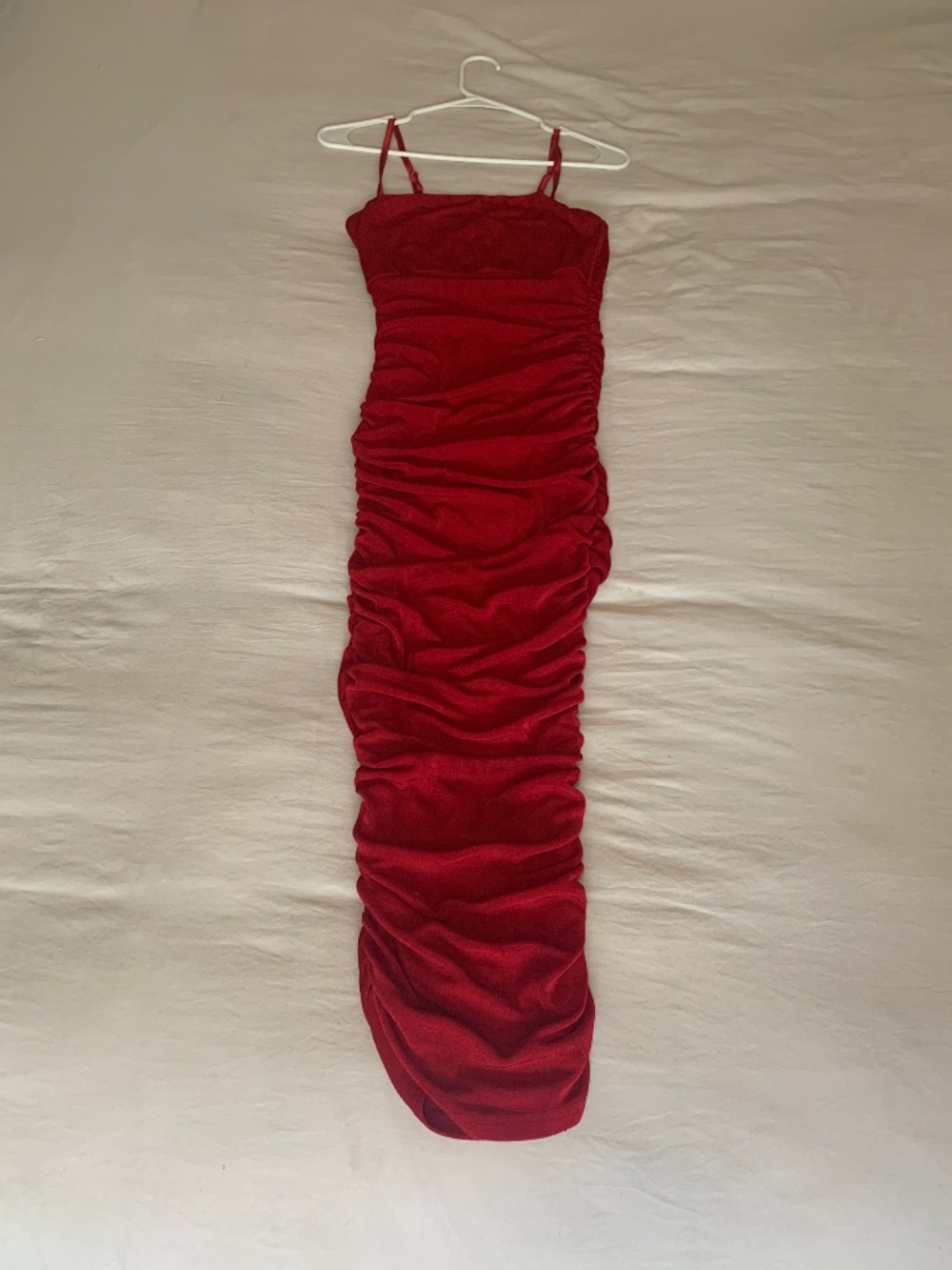 Authentic Showpo Long Ruched Bodycon Maxi Dress